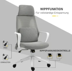 Vinsetto Massagesessel Chefsessel Mit Massagefunktion Höhenverstellbarer Drehstuhl Ergonomischer Gamingstuhl Bürostuhl Massage Nylon Grau 62 X 60 X 114-122 Cm -VIDAXL || HOMCOM Verkäufe 4e16d49502165a2896b339ef1dc42f15