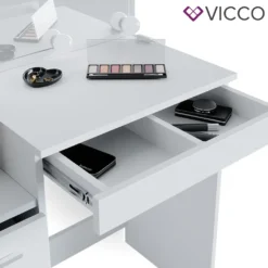 Vicco Schminktisch Frisiertisch Schminkkommode Meryl + LED-Beleuchtung Kommode -VIDAXL || HOMCOM Verkäufe 4e9b2ed25a499b11d4e18ae1e0253ad1