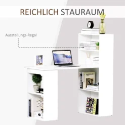 HOMCOM Schreibtisch Küchentisch Mit Regal Computertisch Arbeitstisch Laptoptisch Büroregal Weiß 120 X 55 X 120 Cm 12 HOMCOM Schreibtisch Küchentisch Mit Regal Computertisch Arbeitstisch Laptoptisch Büroregal Weiß 120 X 55 X 120 Cm -VIDAXL || HOMCOM Verkäufe 4ee623dd8cfc88cb7d73dd8d8ceda8f7