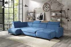 GRAINGOLD U-Form Sofa Martins - Eckcouch Mit Verstellbare Kopfstützen Und Schlaffunktion, Ottomane Links Freistehend - Ecksofa Grau -VIDAXL || HOMCOM Verkäufe 4f5d15662dcbe7eee30c7aef053bc787