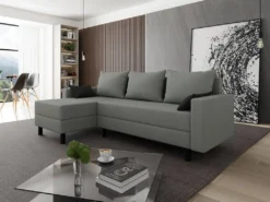 Mirjan24 Ecksofa Brick, Eckcouch Mit Schlaffunktion Und Bettkasten, Freistehendes 4 Sitzer Polstersofa (Farbe: Alova 10 + Alova 04) -VIDAXL || HOMCOM Verkäufe 508f495a79796dafa4376fcaeb9b4223