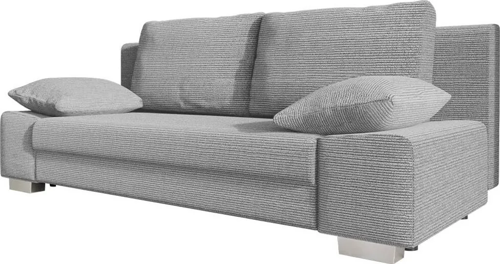 Mirjan24 Schlafsofa Laura Cord Mit Bettkasten Und Schlaffunktion, Elegante Couch (Farbe: Poso 110) 1 Mirjan24 Schlafsofa Laura Cord Mit Bettkasten Und Schlaffunktion, Elegante Couch (Farbe: Poso 110)