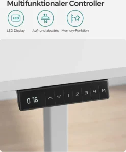 SONGMICS Höhenverstellbarer Schreibtisch Elektrisch, 70 X 140 Cm Tischoberfläche, Doppelmotor, Stufenlos Verstellbar, Memory-Funktion Mit 4 Höhen, Auffahrschutz, Weiß LSD202W01 12 SONGMICS Höhenverstellbarer Schreibtisch Elektrisch, 70 X 140 Cm Tischoberfläche, Doppelmotor, Stufenlos Verstellbar, Memory-Funktion Mit 4 Höhen, Auffahrschutz, Weiß LSD202W01 -VIDAXL || HOMCOM Verkäufe 528b193a84dcb693abab9c458a77315d