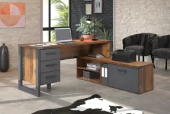 Bürotisch Schreibtisch Prime | Old Used Wood / Matera Grau | Shabby Look -VIDAXL || HOMCOM Verkäufe 536d300a72b0cdaa7332d7450b3b4a07