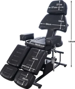 Barberpub Hydraulische Tattooliege Massageliege Kosmetikliege Therapieliege 0232BK -VIDAXL || HOMCOM Verkäufe 54542dee9c69687ea64e89408c50a154