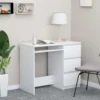 VidaXL Schreibtisch Weiß 90x45x76 Cm Holzwerkstoff