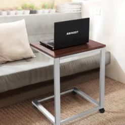 COSTWAY Laptoptisch Mit Rollen, Beistelltisch Sofatisch Notebooktisch Pflegetisch Ablagetisch Metall + Holz 50x40x65cm -VIDAXL || HOMCOM Verkäufe 54d7b60691b17f6172071082a98ae159