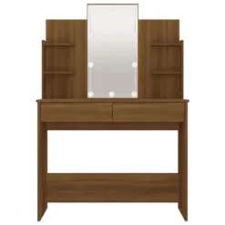 VidaXL Schminktisch Mit LED Braun Eichen-Optik 96x40x142 Cm 11 VidaXL Schminktisch Mit LED Braun Eichen-Optik 96x40x142 Cm -VIDAXL || HOMCOM Verkäufe 54e8c31f8ba72a1ef1fd7c99bfafc601