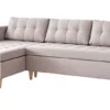 FURNIX Schlafsofa FANDIS L-Form, Eckcouch Mit 1 Bettkasten Und 3 Kissen SA61
