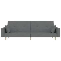VidaXL Schlafsofa 2-Sitzer Mit 2 Kissen Hellgrau Stoff -VIDAXL || HOMCOM Verkäufe 57881b627029a8a59d0d1861e07246f3