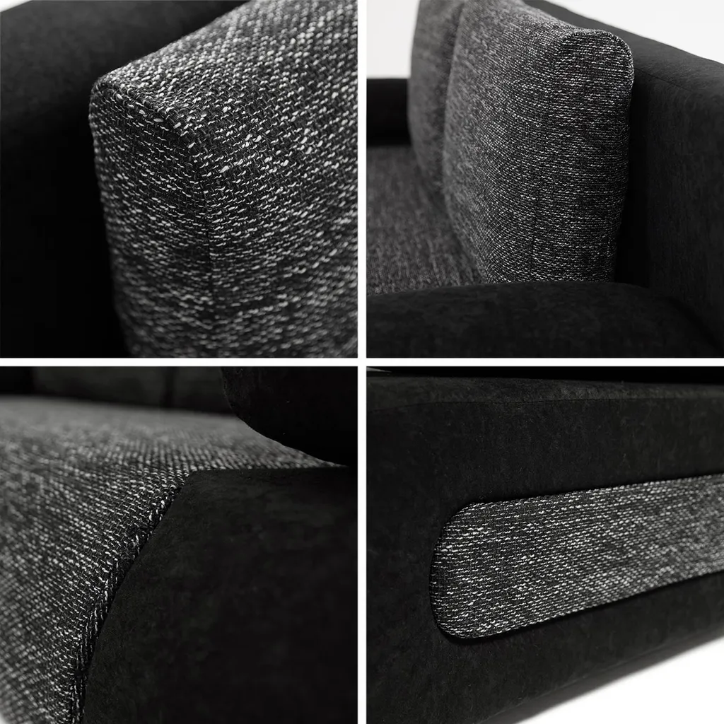 Mirjan24 Schlafsofa Emma Cord, Sofa Mit Bettkasten Und Schlaffunktion, Polstersofa Couch Vom Hersteller (Farbe: Poso 55 + Paros 05) 4 Mirjan24 Schlafsofa Emma Cord, Sofa Mit Bettkasten Und Schlaffunktion, Polstersofa Couch Vom Hersteller (Farbe: Poso 55 + Paros 05) – Bild 4