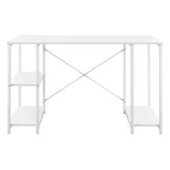 [en.casa] Schreibtisch Aarhus Mit 3 Ablagen In Weiß Bürotisch Mit Regalen Computertisch Arbeitstisch PC Tisch -VIDAXL || HOMCOM Verkäufe 5a47291594d17f76b5e5fbe600af431e