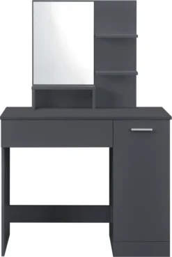 Frisierkommode Mit Spiegel Schrank Und Schublade Frisiertisch 138 X 90 X 38 Cm Schminktisch Mit Ablageflächen Spanplatte Dunkelgrau [en.casa] -VIDAXL || HOMCOM Verkäufe 5a94374b8c27f2ba2c01b499f0bf766e