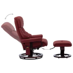 VidaXL Massagesessel Verstellbar Weinrot Kunstleder Und Bugholz -VIDAXL || HOMCOM Verkäufe 5e15049084810cae0a09e9d6b34210f9