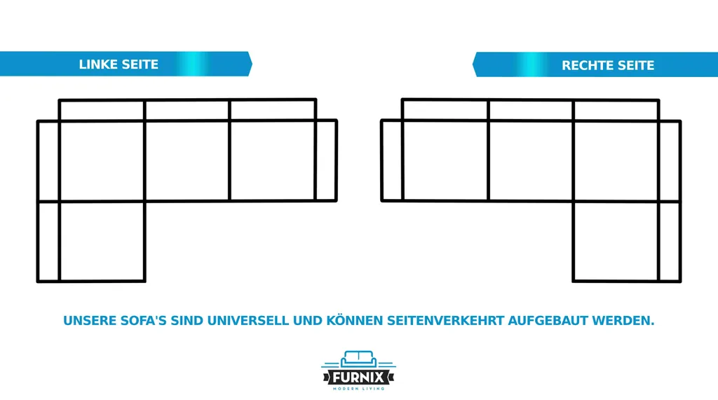 FURNIX U-Form-Sofa ASVIL Wohnzimmersofa Mit Schlaffunktion Und Bettkasten EN01 5 FURNIX U-Form-Sofa ASVIL Wohnzimmersofa Mit Schlaffunktion Und Bettkasten EN01 – Bild 5