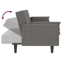 VidaXL Schlafsofa 2-Sitzer Mit 2 Kissen Hellgrau Stoff -VIDAXL || HOMCOM Verkäufe 6086b4cbd0ba06ae332bbd6d0cae0c4f