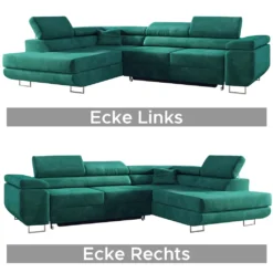 MKS MEBLE Ecksofa Wohnzimmer - L-Form Couch Mit Schlaffunktion - Wohnzimmer L Couch - Polstersofa Mit Bettkasten - Gustaw Hellgrau -VIDAXL || HOMCOM Verkäufe 60b310546c90fb556208aec3a6992001