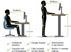 Schreibtisch Mit Elektrischer Höhenverstellung Schwarz-Natur 140 X 70 Cm -VIDAXL || HOMCOM Verkäufe 612ecf9b662e47c67b1a65f537ed6d53