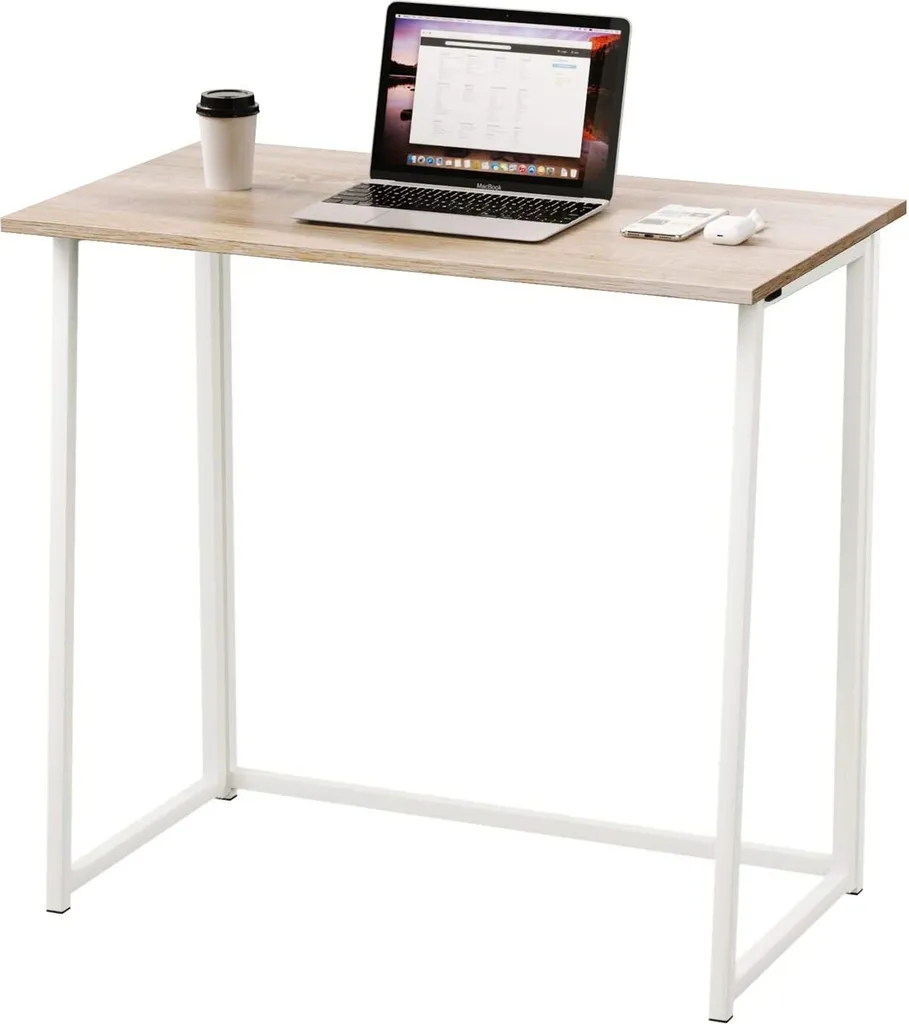 Dripex Faltbar Tisch Schreibtisch Computertisch Für Homeoffice Arbeitszimmer Klappbar PC Tisch (Eichefarbe) 1 Dripex Faltbar Tisch Schreibtisch Computertisch Für Homeoffice Arbeitszimmer Klappbar PC Tisch (Eichefarbe)