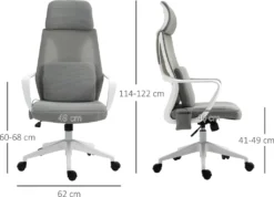 Vinsetto Massagesessel Chefsessel Mit Massagefunktion Höhenverstellbarer Drehstuhl Ergonomischer Gamingstuhl Bürostuhl Massage Nylon Grau 62 X 60 X 114-122 Cm -VIDAXL || HOMCOM Verkäufe 61df3908240a9f7475a8d8c74184424d