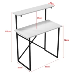 Schreibtisch ’Skjern’ 110x90x45cm Weiß