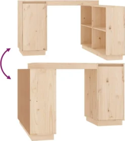 VidaXL Schreibtisch 110x50x75 Cm Massivholz Kiefer -VIDAXL || HOMCOM Verkäufe 6327b5db7eaf22a5c6086c24d4ea14bd