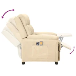 VidaXL Massagesessel Elektrisch Creme Stoff -VIDAXL || HOMCOM Verkäufe 6459654fa678d49a1889418725a8906a
