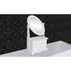 VidaXL Schminktisch Mit Ovalem Schwenkspiegel MDF -VIDAXL || HOMCOM Verkäufe 64be15ea980effd3bda3b787fbfc361c