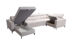 Ecksofa Mit Schlaffunktion Latina U-Form Bettkasten Ottomane Links -VIDAXL || HOMCOM Verkäufe 66cc8991d3e31211d03c27e1ce181f0e