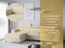 GRAINGOLD Ecksofa Dubai - Eckcouch In L-form Mit Schlaffunktion Und Bettkasten - Ottomane Rechts Freistehend - Beige 13 GRAINGOLD Ecksofa Dubai - Eckcouch In L-form Mit Schlaffunktion Und Bettkasten - Ottomane Rechts Freistehend - Beige -VIDAXL || HOMCOM Verkäufe 66eeaa05fcb8096de1c23cb8a608a50b