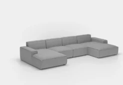 Wohnlandschaft U-Form CELES In Stoff Scala Trüffel -VIDAXL || HOMCOM Verkäufe 678eb8b797962030511b80576e4bfff5