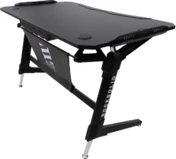 ELITE Gaming-Tisch Rocksolid Gamer-Schreibtisch Computertisch Carbon-Optik + LED (Schwarz) -VIDAXL || HOMCOM Verkäufe 695a12ad69dddcd25edf766cb6e1b564