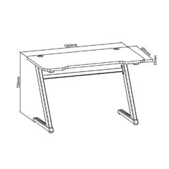 Computer Tisch Gaming Desk Schreibtisch Ergo PC-Tisch Mit Kabeldurchführungen -VIDAXL || HOMCOM Verkäufe 6b097316184d9a9ac70fd40dfa655004