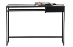 WOOOD Teun Schreibtisch Schwarz - Bürotisch Metall Mit Schubladen 110x76x50 Cm -VIDAXL || HOMCOM Verkäufe 6e33ab7d3dab273389c35a32fb17a685