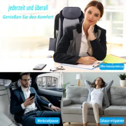 OneTwoFit 2D/3D Shiatsu Massagesessel Kissen Rückenheizung Abnehmbares Kissen OT320 -VIDAXL || HOMCOM Verkäufe 6e9fc69e0aea3b2c01dfabc22769be3a