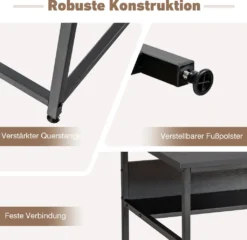 COSTWAY Computertisch Mit Offenem Regal Und CPU-Ständer, Multifunktionaler PC-Arbeitsplatz, Schreibtisch, 120 X 60 X 75 Cm, Schwarz 10 COSTWAY Computertisch Mit Offenem Regal Und CPU-Ständer, Multifunktionaler PC-Arbeitsplatz, Schreibtisch, 120 X 60 X 75 Cm, Schwarz -VIDAXL || HOMCOM Verkäufe 6ebec013c5a85bf11d53705f9840534d