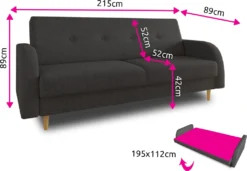 Schlafsofa Kelso - Sofa Mit Bettkasten Und Schlaffunktion, Bettsofa, Schlafcouch Mit Holzfüße (Beige (Twist 02)) -VIDAXL || HOMCOM Verkäufe 6f481125cd657f0aeec29508a73acbdb