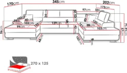 Mirjan24 Ecksofa Cotere Bis, Eckcouch Mit Bettkasten, U-Form Schlafsofa Vom Hersteller, Wohnlandschaft (Uttario Velvet 2979 + Senegal 825, Seite: Links) -VIDAXL || HOMCOM Verkäufe 6f53e470b1821005acab2bbf9120acdf 2