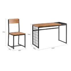 SoBuy FWT60-N Schreibtisch Mit Stuhl Computertisch Arbeitstisch Homeoffice Küchentisch Esstisch Schreibtischstuhl Büromöbel Industrie-Design -VIDAXL || HOMCOM Verkäufe 6f926d8479381fdeeeda0e5d99d1c5e7