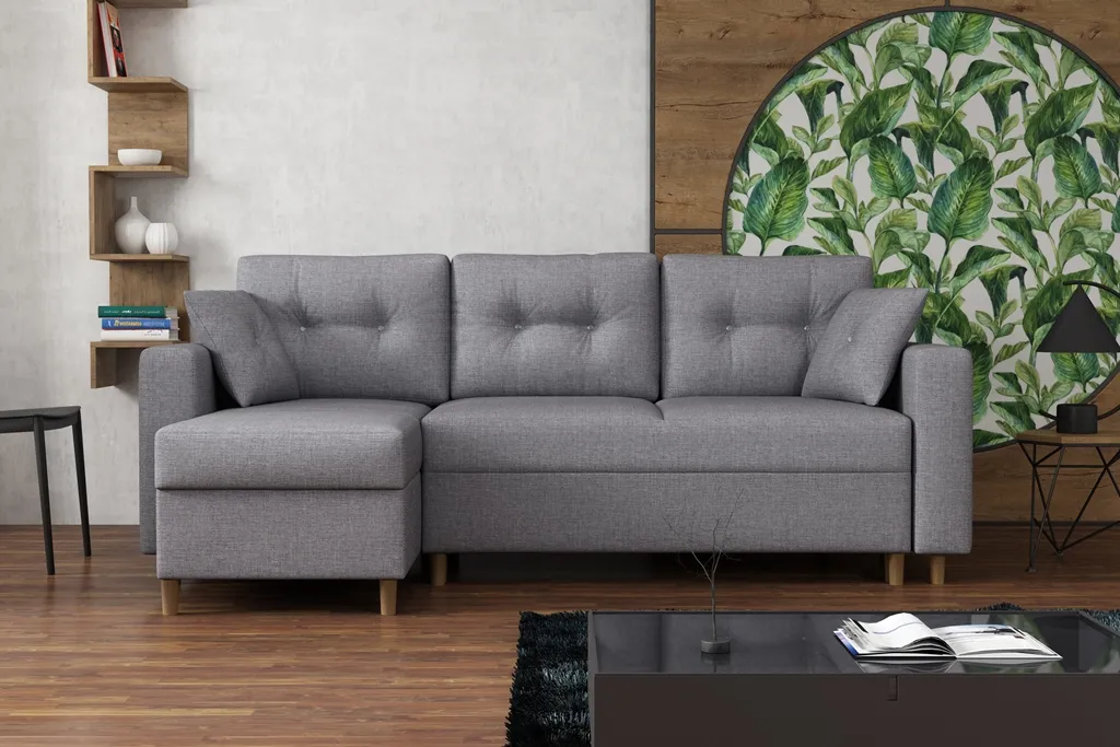 FURNIX Schlafsofa Sofa Mit Schlaffunktion Bettkasten Kissen FOXIN Eckcouch IN91 2 FURNIX Schlafsofa Sofa Mit Schlaffunktion Bettkasten Kissen FOXIN Eckcouch IN91 – Bild 2