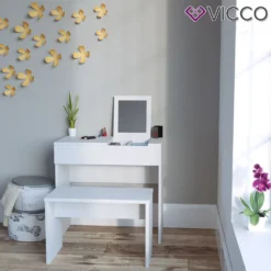 Vicco Schminktisch HOCKER Bank Cm Weiß - Frisiertisch Kommode Spiegel -VIDAXL || HOMCOM Verkäufe 70c233bda8419d92d85aa4436faba939