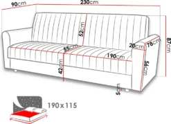 Mirjan24 Schlafsofa Molly, Stilvoll Polstersofa Mit Bettkasten Und Schlaffunktion, Wohnzimmer Möbel (Farbe: Kronos 22) 15 Mirjan24 Schlafsofa Molly, Stilvoll Polstersofa Mit Bettkasten Und Schlaffunktion, Wohnzimmer Möbel (Farbe: Kronos 22) -VIDAXL || HOMCOM Verkäufe 71abee92526a03bd8eac6b3c7109624c