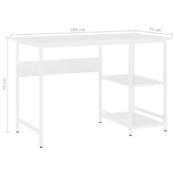 VidaXL Computertisch Weiß 105x55x72 Cm MDF Und Metall -VIDAXL || HOMCOM Verkäufe 7242353c150cf0b17ce545737a36fb7d