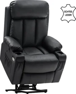 MCombo Elektrische Aufstehhilfe Fernsehsessel Relaxsessel Echtleder 7190BK -VIDAXL || HOMCOM Verkäufe 74a88878ac1f7a5afe95a7655bbf5c09