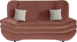 Mirjan24 Schlafsofa Weronika, Polstersofa Mit Bettkasten, Stilvoll Couch (Magic Velvet 2258 + Magic Velvet 2258 + Evo 27)