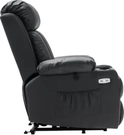 MCombo Elektrische Aufstehhilfe Fernsehsessel Relaxsessel Echtleder 7190BK -VIDAXL || HOMCOM Verkäufe 757e53c6e4d9984749f343d38c2ca25e