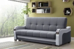 Schlafsofa VOLTA - FALCONE-21-SILVER-CAYENNE-PIK-1132-SILVER-WENGE