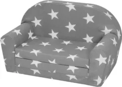 Kindersofa Ausziehbar Grau Kindercouch Sofa Couch Kinderzimmer Möbel Gästebett