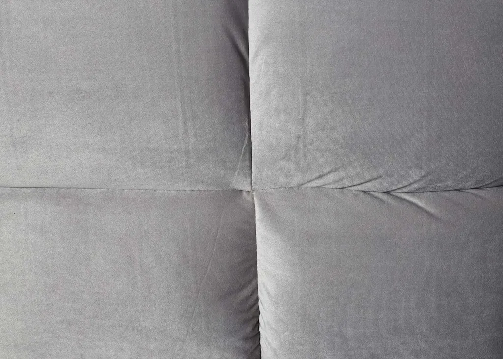 Sofa HWC-K21, Klappsofa Couch Schlafsofa, Nosagfederung Schlaffunktion Liegefläche 187x107cm Samt, Grau 12 Sofa HWC-K21, Klappsofa Couch Schlafsofa, Nosagfederung Schlaffunktion Liegefläche 187x107cm Samt, Grau – Bild 12