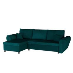 Selsey Ecksofa CEBDIE - Schlafsofa In L-Form Mit Ottomane, Bettkasten Und Veloursbezug In Dunkelgrün, 265 Cm Breit -VIDAXL || HOMCOM Verkäufe 77f86b66fca273c8b609e1198010c180